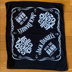 Jack Daniels Lollapalooza bandana scarf black mask